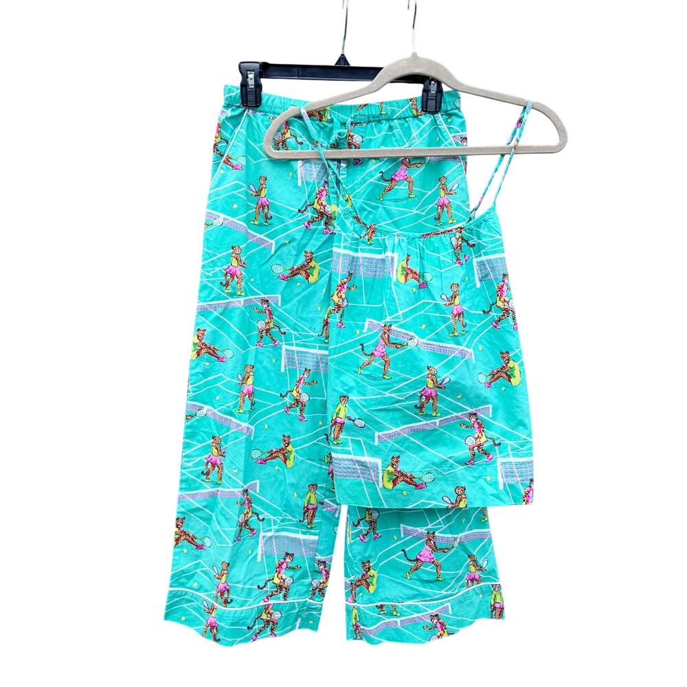 PRINTFRESH Courtside Cats Pajama Set Camisole Pants XS